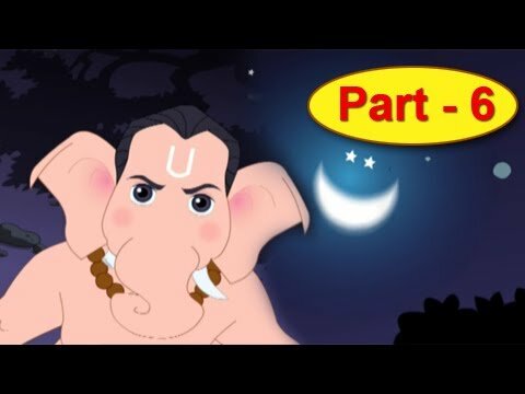 Bal Ganesh Part 6/6 - Ganesha Curses The Moon - Animated Mythological Movies  - English - Hindu Channel