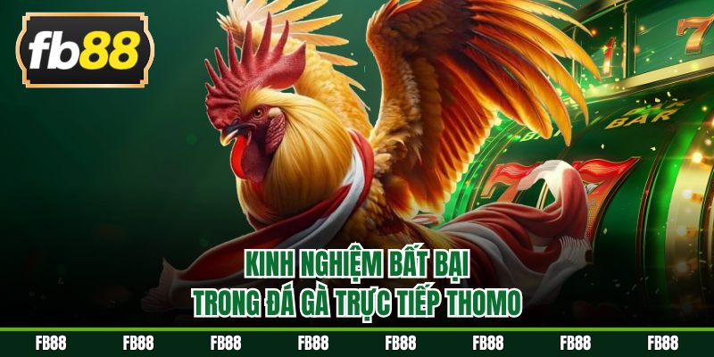 Kinh nghiệm bất bại trong đá gà trực tiếp Thomo